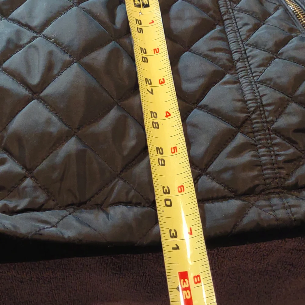 NEW Calvin Klein Women's Hooded Chevron Quilted Packable Down Jacket 3X - Picture 8 of 9